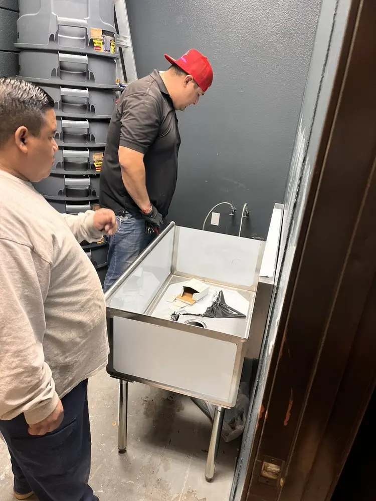 Commercial plumbing and sink installation in Keyport